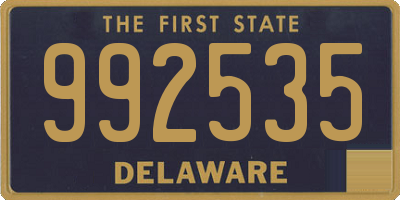 DE license plate 992535