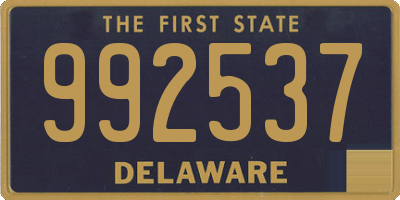 DE license plate 992537