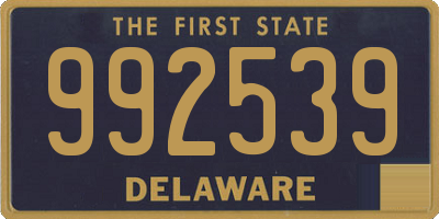 DE license plate 992539