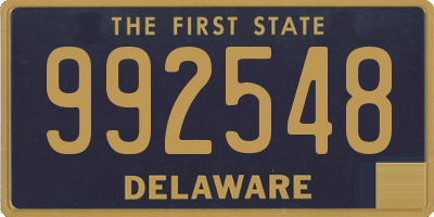 DE license plate 992548