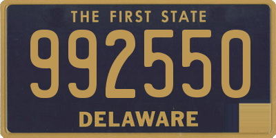 DE license plate 992550