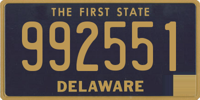 DE license plate 992551