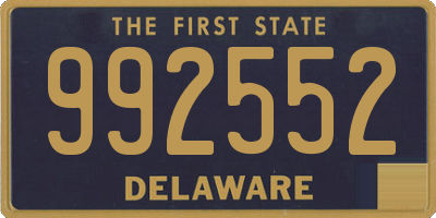 DE license plate 992552