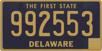 DE license plate 992553