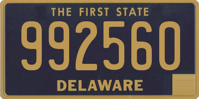 DE license plate 992560
