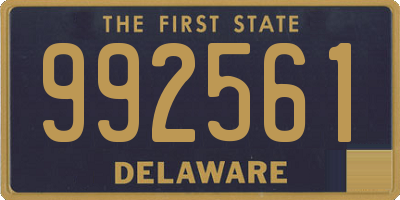 DE license plate 992561