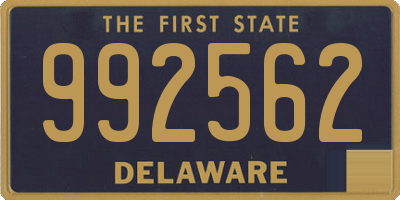 DE license plate 992562