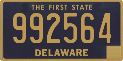 DE license plate 992564