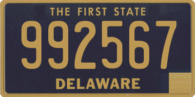 DE license plate 992567