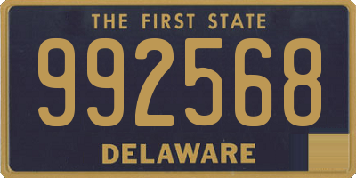DE license plate 992568