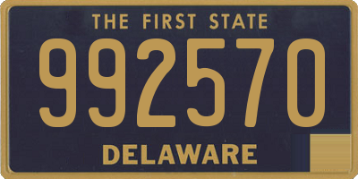 DE license plate 992570