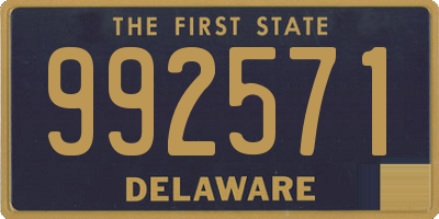 DE license plate 992571