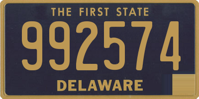 DE license plate 992574