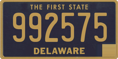 DE license plate 992575