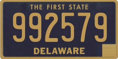 DE license plate 992579