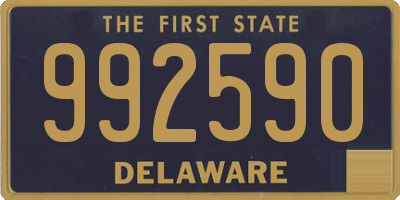 DE license plate 992590