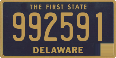 DE license plate 992591