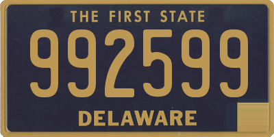 DE license plate 992599