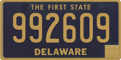 DE license plate 992609
