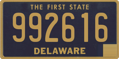 DE license plate 992616