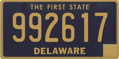 DE license plate 992617
