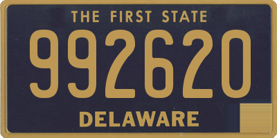 DE license plate 992620