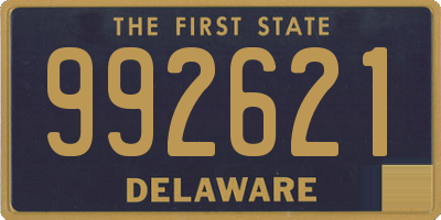 DE license plate 992621