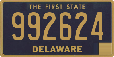 DE license plate 992624