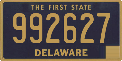 DE license plate 992627