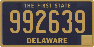 DE license plate 992639