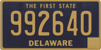 DE license plate 992640