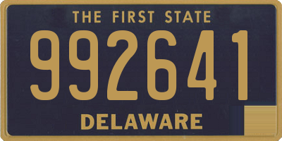 DE license plate 992641