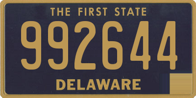 DE license plate 992644