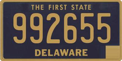 DE license plate 992655