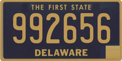DE license plate 992656