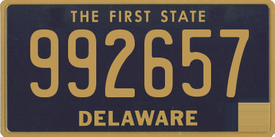 DE license plate 992657
