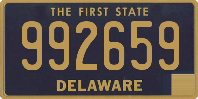 DE license plate 992659