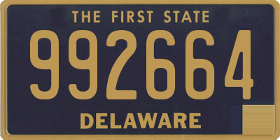 DE license plate 992664