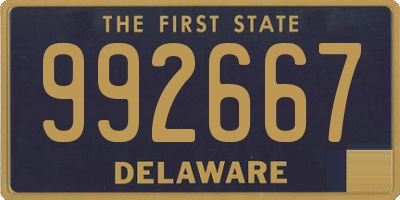 DE license plate 992667