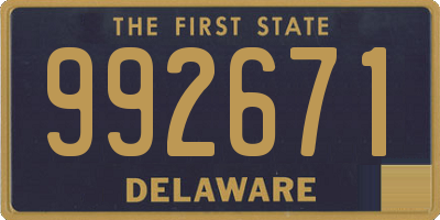 DE license plate 992671