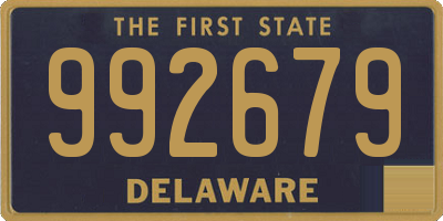 DE license plate 992679