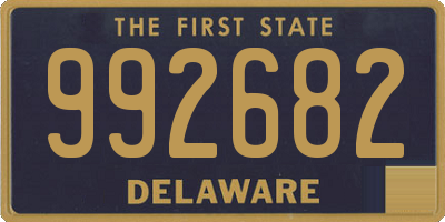 DE license plate 992682