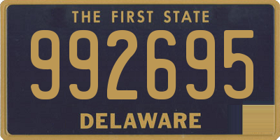 DE license plate 992695