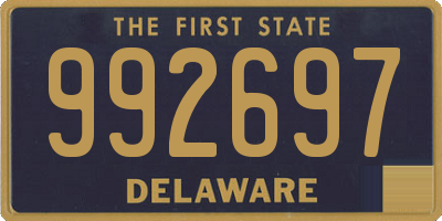 DE license plate 992697