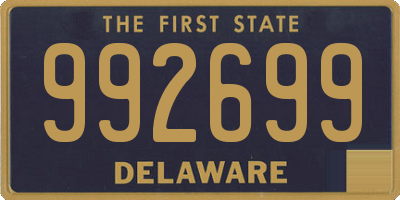 DE license plate 992699