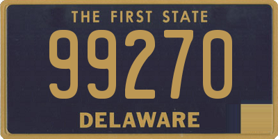 DE license plate 99270