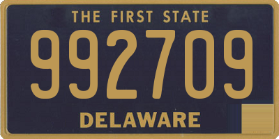 DE license plate 992709