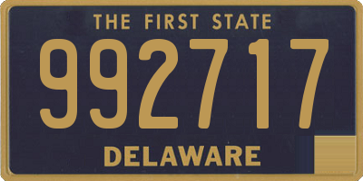 DE license plate 992717