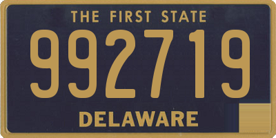 DE license plate 992719