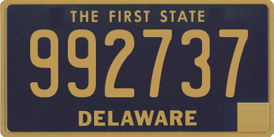 DE license plate 992737